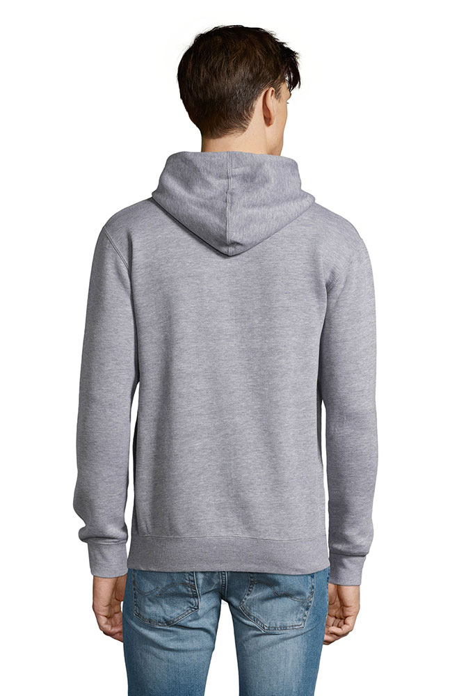 Sols Muška dukserica Seven Grey Melange veličina 3XL 47800 - dodatni pogled