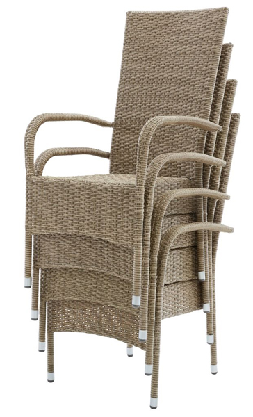 Baštenska stolica sa visokim naslonom Byorn Natur - dodatni pogled