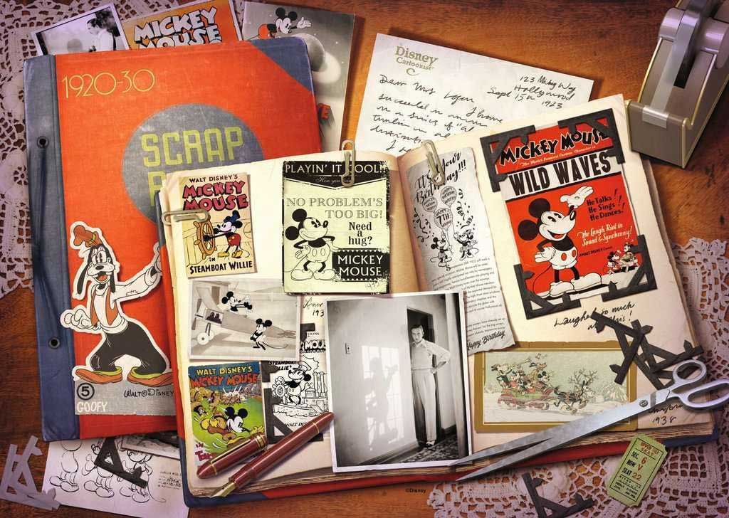 Puzzle 1000 delova Mickey 1920-1930 Disney Collectors Edition Ravensburger 17582 - dodatni pogled