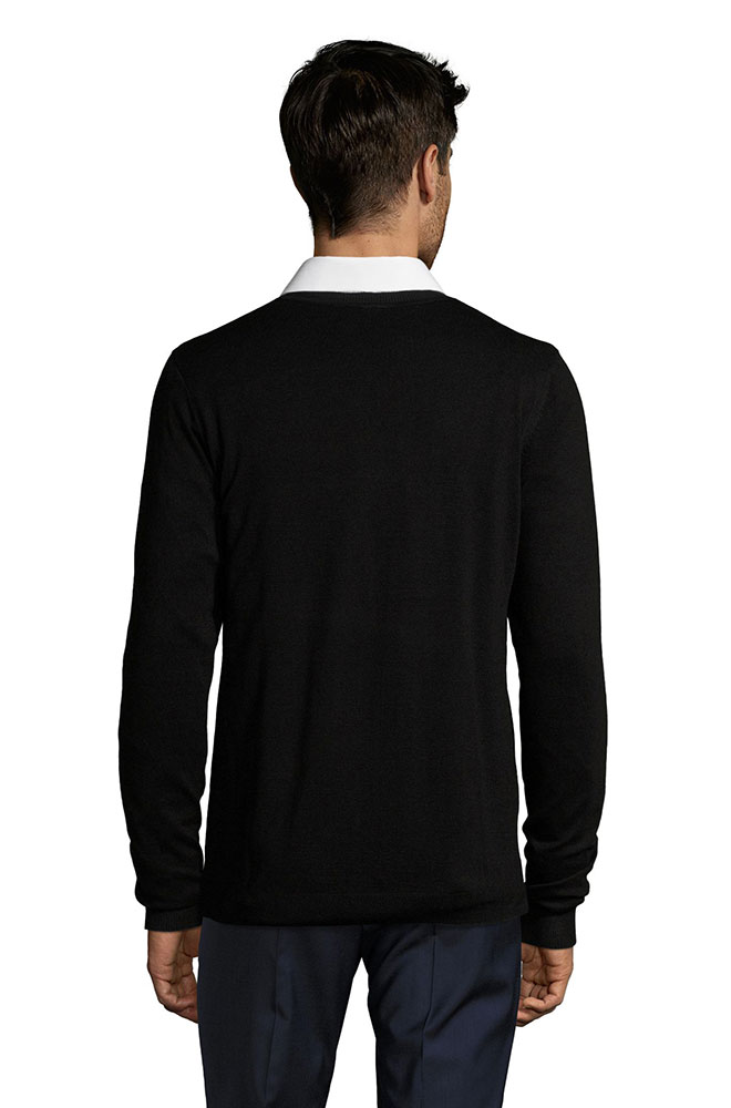 Sols Muški džemper na kopčanje Griffith Black veličina 3XL 01715 - dodatni pogled