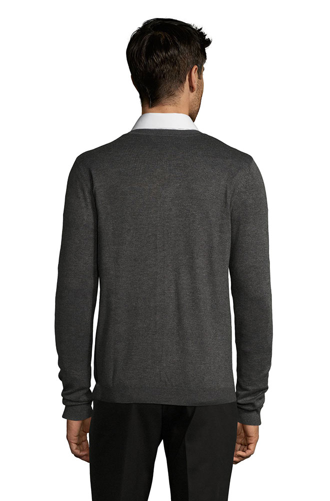 Sols Muški džemper na kopčanje Griffith Charcoal veličina 3XL 01715 - dodatni pogled