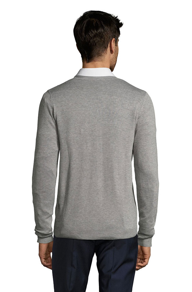 Sols Muški džemper na kopčanje Griffith Grey veličina 3XL 01715 - dodatni pogled