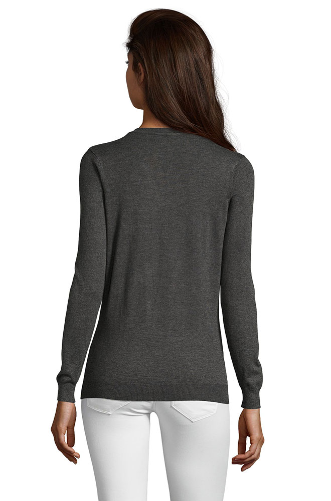 Sols Ženski džemper na kopčanje Griffin Charcoal veličina XL 01716 - dodatni pogled