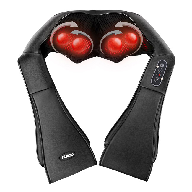 Šijacu masažer sa grejačem za korišćenje u kući ili u automobilu Naipo MGS-150D - dodatni pogled