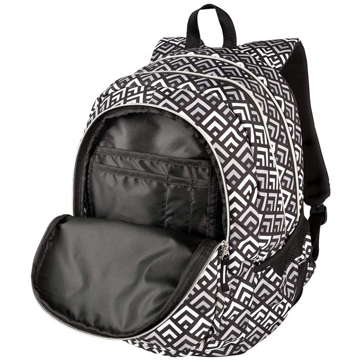 TARGET 3 ZIP - Ranac za školu DUEL Grey Pyramids 26297 - dodatni pogled