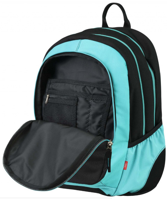 TARGET 3 ZIP - Ranac za školu LARGE BLACK FLUO Blue Cosmos 21296 - dodatni pogled