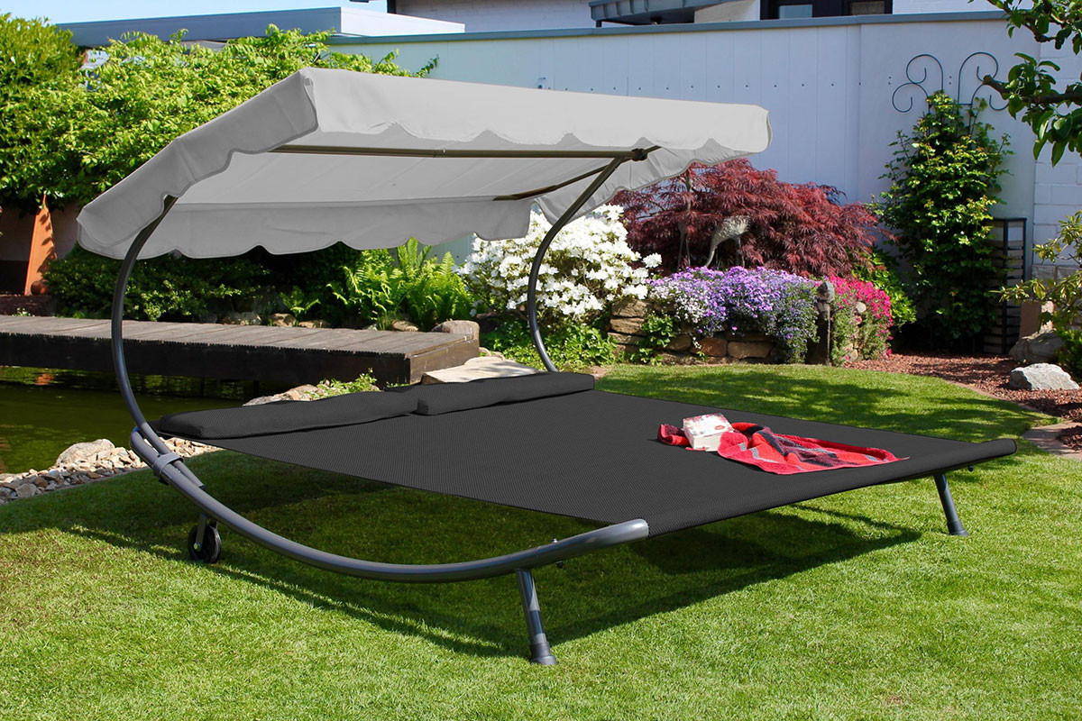 Dupla Ležaljka Sa Tendom - 220 x 202 x 151 cm - dodatni pogled