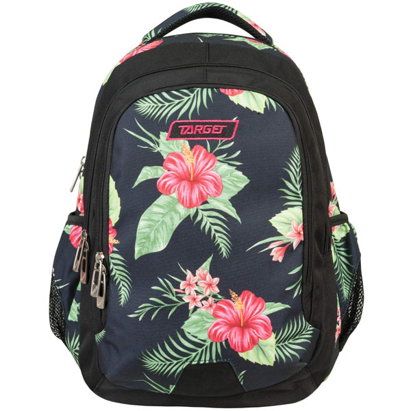 TARGET Be Pack - Ranac za školu FLORAL BLACK 21907 - dodatni pogled