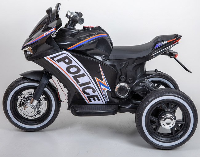 Dečiji motor na akumulator Police Crni - dodatni pogled