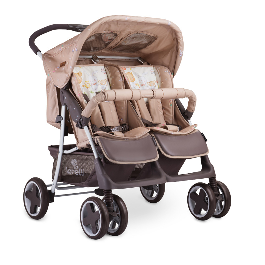 LORELLI Kolica za blizance TWIN Beige Bear Party - dodatni pogled