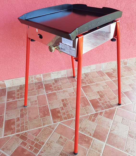 Plinski roštilj Gorenc Classic 40 sa gvozdenom pločom i nogarima - dodatni pogled