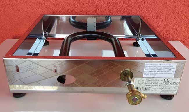 Plinski roštilj Gorenc Classic 40 sa gvozdenom pločom i butan setom - dodatni pogled