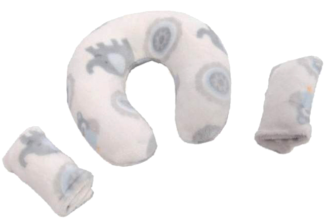 KIKKA BOO Dečiji jastuk set za putovanje PINK OWLS - dodatni pogled