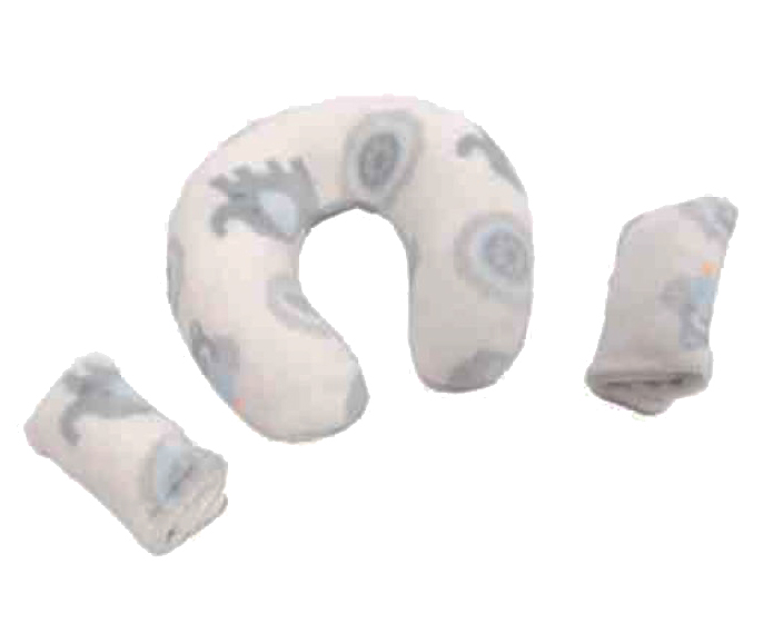 KIKKA BOO Dečiji jastuk set za putovanje BLUE OWLS - dodatni pogled