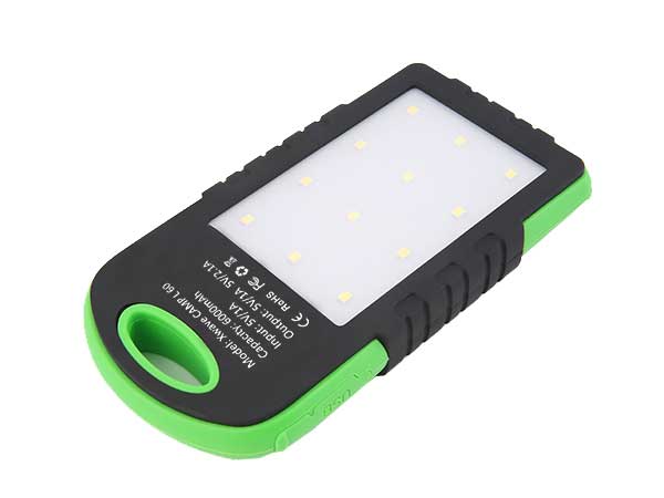 Xwave Powerbank Eksterna baterija 6000mAh Camp L 60 Green Sa mogućnošću solarnog punjenja - dodatni pogled