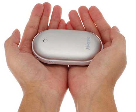 Xwave Powerbank Eksterna baterija 5200mAh Warm up 52 Silver Sa grejačem ruku - dodatni pogled