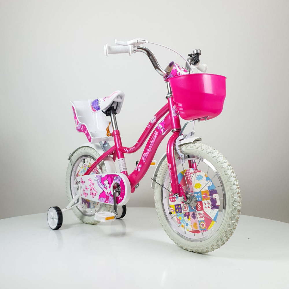 Dečiji bicikl sa pomoćnim točkićima Pink Princess 710 - dodatni pogled