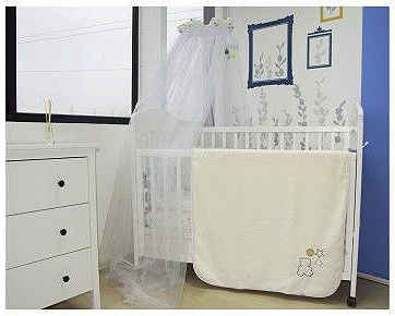 KIKKA BOO Ćebence za bebe LUXURY My Little Bear - sa vezom - Beige 31103020026 - dodatni pogled