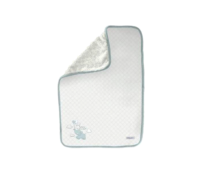 KIKKA BOO Ćebence za bebe LUXURY Coral FLEECE-SHERPA Blue Elephant 31103020033 - dodatni pogled