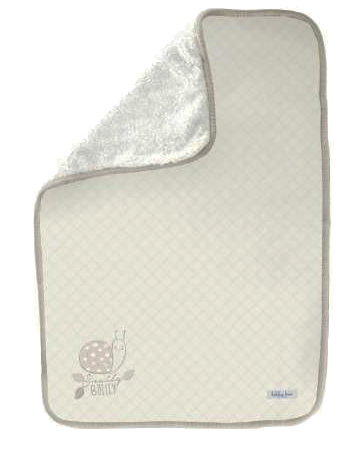 KIKKA BOO Ćebence za bebe LUXURY Coral FLEECE-SHERPA Ivory Snail 31103020035 - dodatni pogled