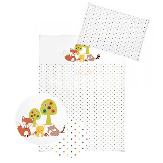 KLUPS Posteljina za bebe SET 5 delova HEDGEHOGS C-5/K042 - dodatni pogled