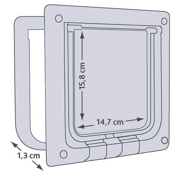 Dvosmerna vratanca za mačke Trixie 38621 - dodatni pogled