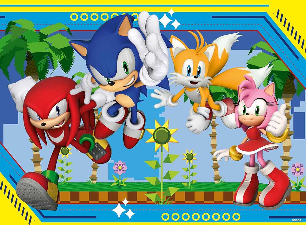 Puzzle slagalice za decu 100XXL delova Knuckles, Sonic, Tails, Amy Ravensburger 12001134 - dodatni pogled