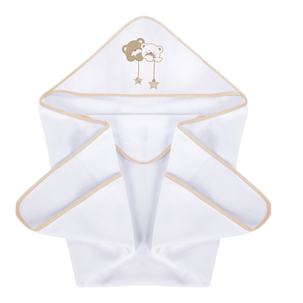 KLUPS Peškir za bebe 100 x 100 cm STAR DREAM BEIGE H185T - dodatni pogled