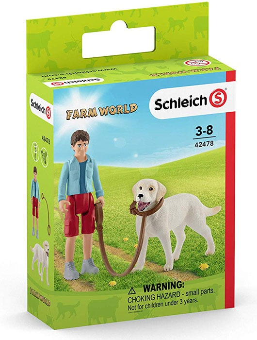 Schleich Figure Domaće životinje - Labrador u šetnji 42478 - dodatni pogled