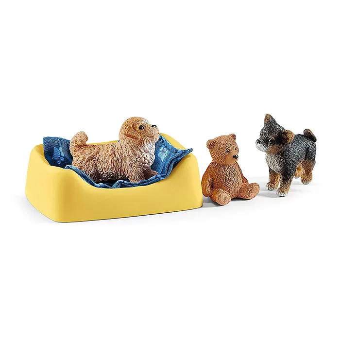 Schleich Figure Domaće životinje - Čuvanje štenaca u ogradi 42480