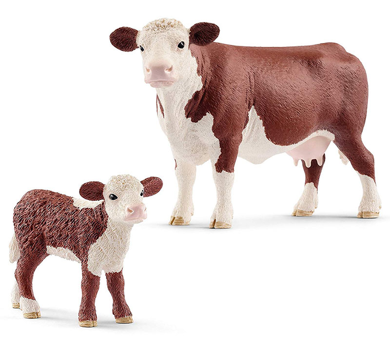 Schleich Figure Domaće životinje - Krava hereford 13867 - dodatni pogled