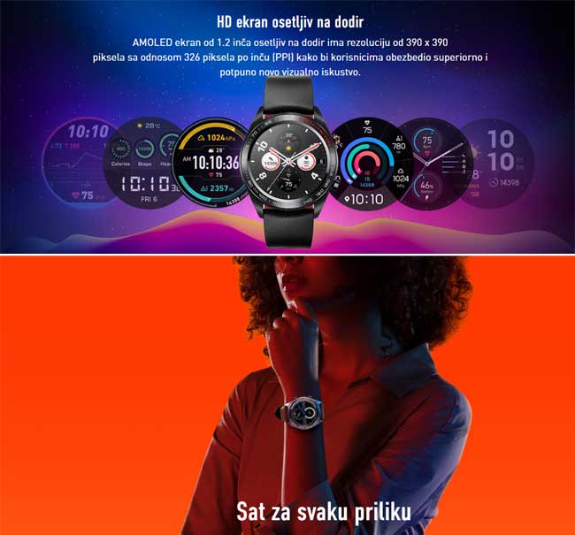 Pametni sat HONOR Magic Silver - dodatni pogled
