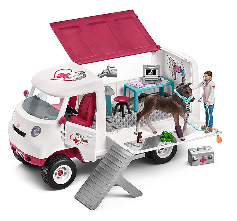 Schleich Figure Konji - Mobilna veterinarska stanica sa veterinarom i konjem 42370 - dodatni pogled