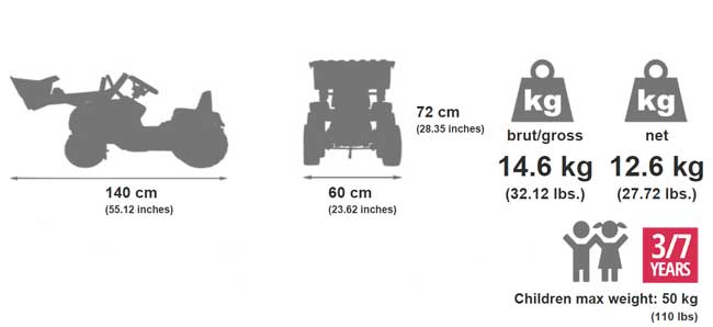 Dečiji traktor na pedale Falk Toys 996D - dodatni pogled