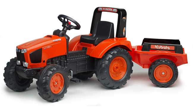 Kubota Dečiji traktor na pedale sa prikolicom Falk Toys 2060AB - dodatni pogled