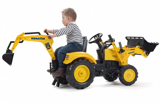 Dečiji utovarivač na pedale sa rotirajućim sedištem Komatsu by Falk Toys 2086N - dodatni pogled