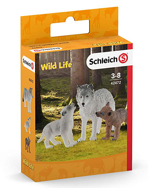Schleich Figurice Divlje životinje - Vučica sa mladuncima 42472 - dodatni pogled
