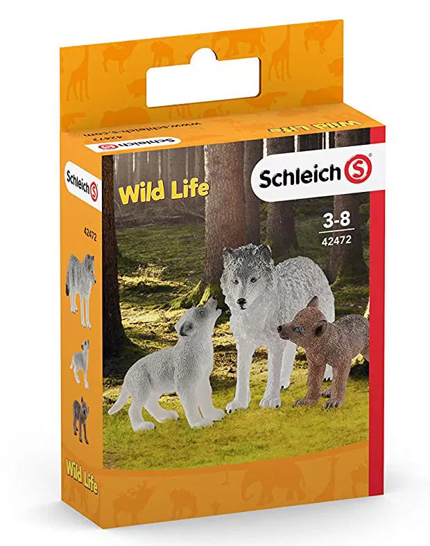 Schleich Figurice Divlje životinje - Vučica sa mladuncima 42472