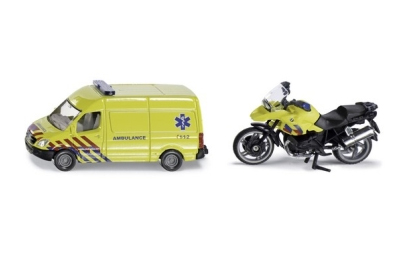 SIKU Set Ambulantna kola i motor - Ambulance Set 1654S - dodatni pogled