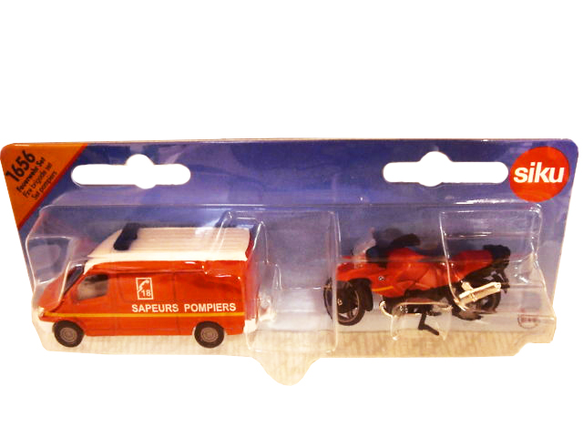SIKU Set Vatrogasni kombi i motor - Fire Brigade Set 1656 - dodatni pogled