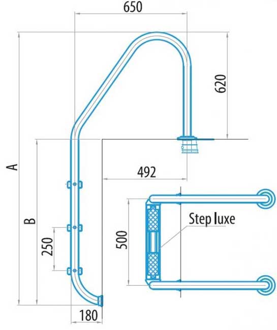 Merdevine Za Bazen GRE A-304 - dodatni pogled