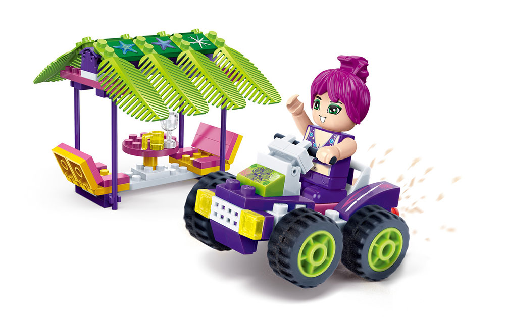 BANBAO Kocke Trendy Beach AUTO ZA PLAŽU - Quad Bike Patrol 6129 - dodatni pogled