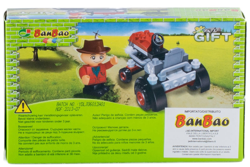 BANBAO Gift TRAKTOR - Steam Car 8045 - dodatni pogled