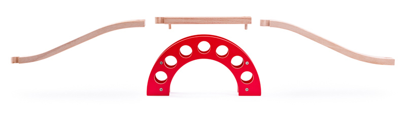 WOODY Delovi za prugu MOST - Red Arc 90828 - dodatni pogled