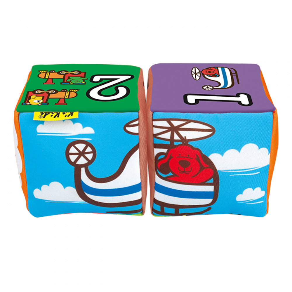 KSKIDS Kocke ŽIVOTINJE - Match and Sound Blocks - Vehicles - KA10756 - dodatni pogled