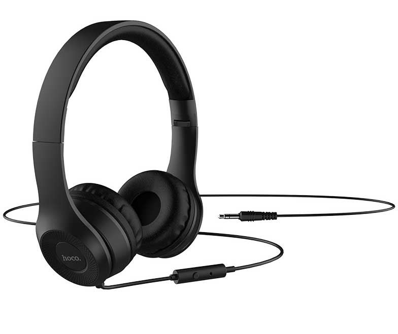 Slušalice sa mikrofonom Hoco W21 Graceful Charm Black - dodatni pogled