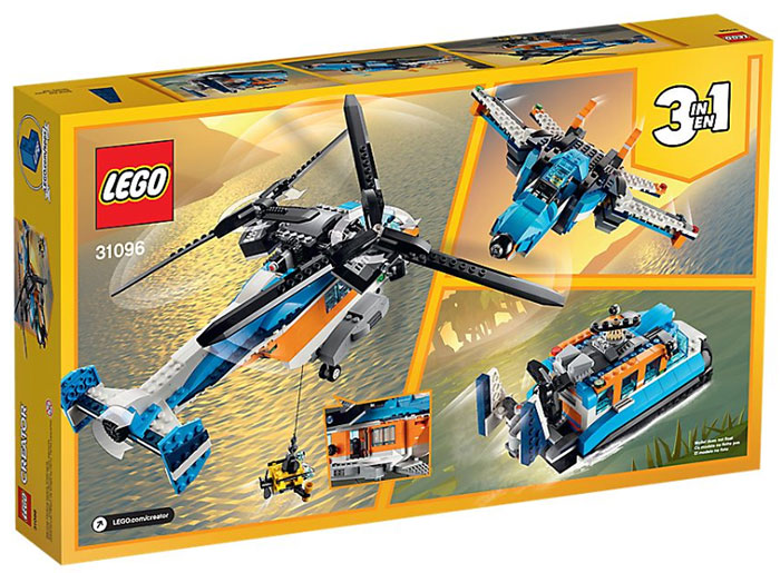 LEGO® Creator Kocke 3u1 - Helikopter sa dva rotora 31096 - dodatni pogled