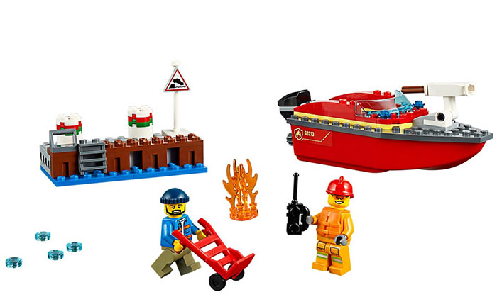 LEGO® City Kocke - Vatrogasci - Požar na doku 60213 - dodatni pogled