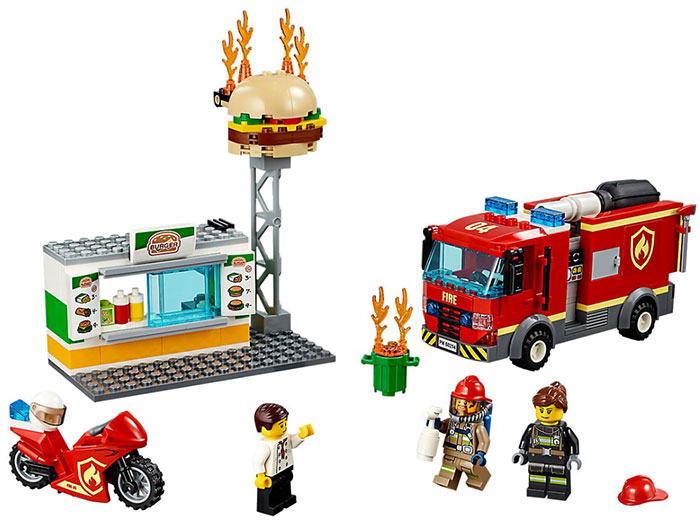 LEGO® City Kocke - Vatrogasci - Gašenje požara u Burger Baru 60214 - dodatni pogled