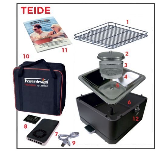 Feuerdesign Stoni roštilj na ćumur TEIDE inox - dodatni pogled